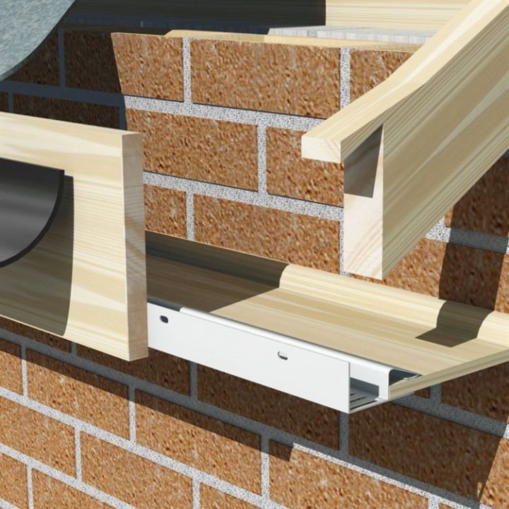 Manthorpe 10mm Continuous Soffit Vent - 26mm x 48mm x 2440mm (Pack of 10)