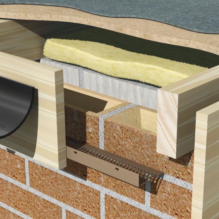 Manthorpe 25mm Flat Roof Soffit Vent - 28mm x 80mm x 3100mm - Brown (Pack of 10) Manthorpe 25mm Flat Roof Soffit Vent - 28mm x 80mm x 3100mm - Brown (Pack of 10)