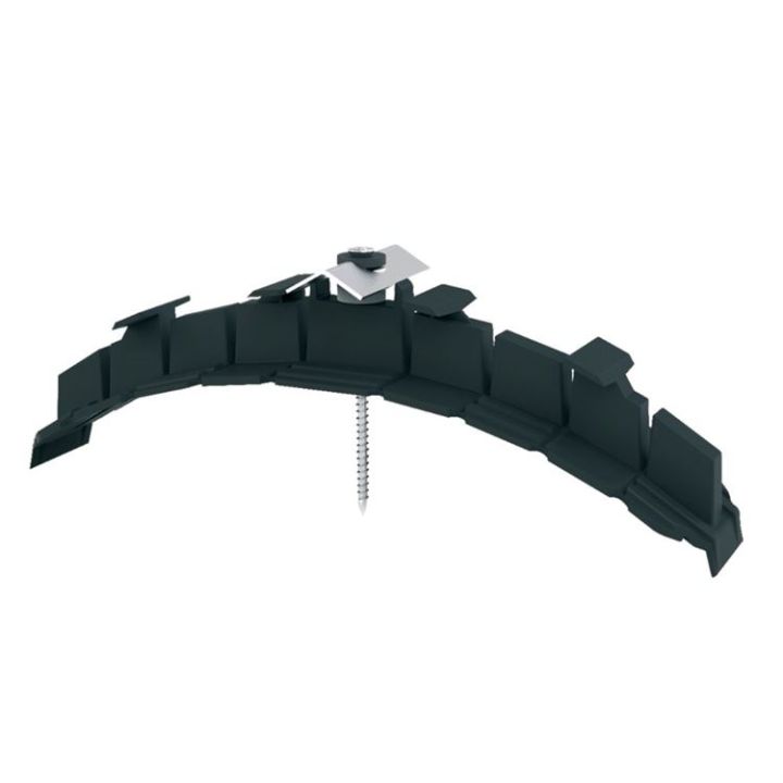 Manthorpe Dry Fix Ridge Union - 235 x 55mm - Black (Pack of 12)