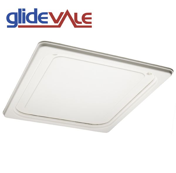 Glidevale Plastic Push Up Loft Access Door with Anti-Wind Uplift - 717 x 555 - White