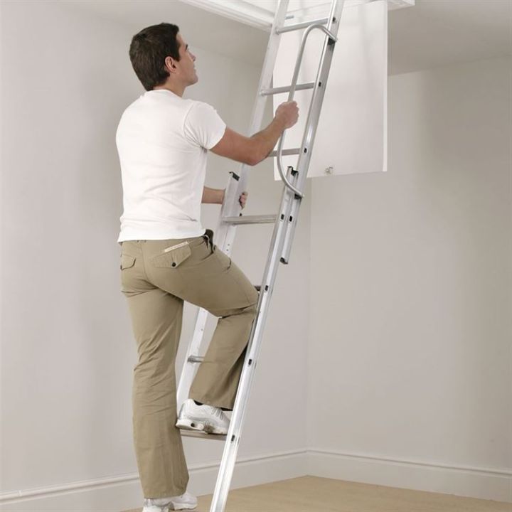 Manthorpe 2 Section Aluminium Loft Ladder - 2600mm Manthorpe 2 Section Aluminium Loft Ladder - 2600mm