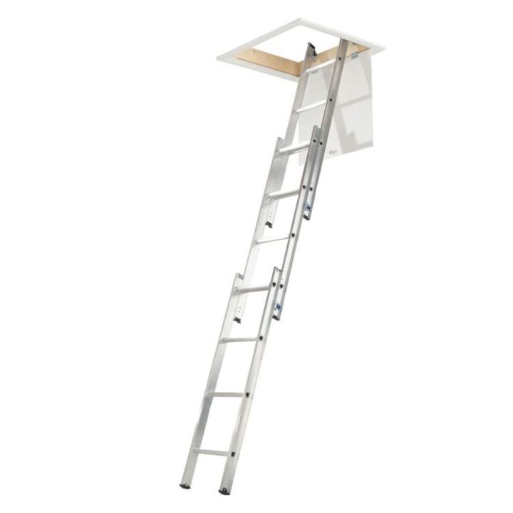 Manthorpe 3 Section Aluminium Loft Ladder - 3000mm Manthorpe 3 Section Aluminium Loft Ladder - 3000mm
