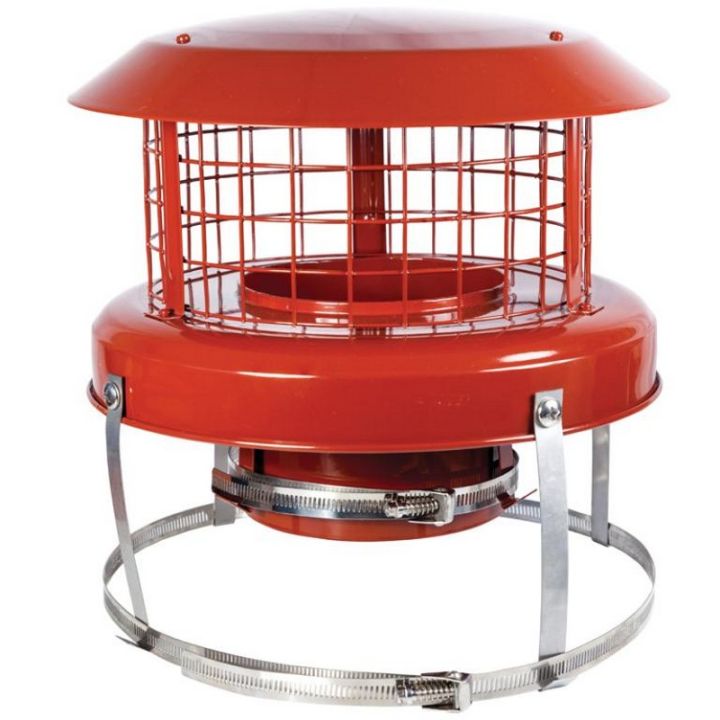 Top Flex Chimney Bird Guard - 150mm to 125mm - High Top Range Top Flex Chimney Bird Guard - 150mm to 125mm - High Top Range