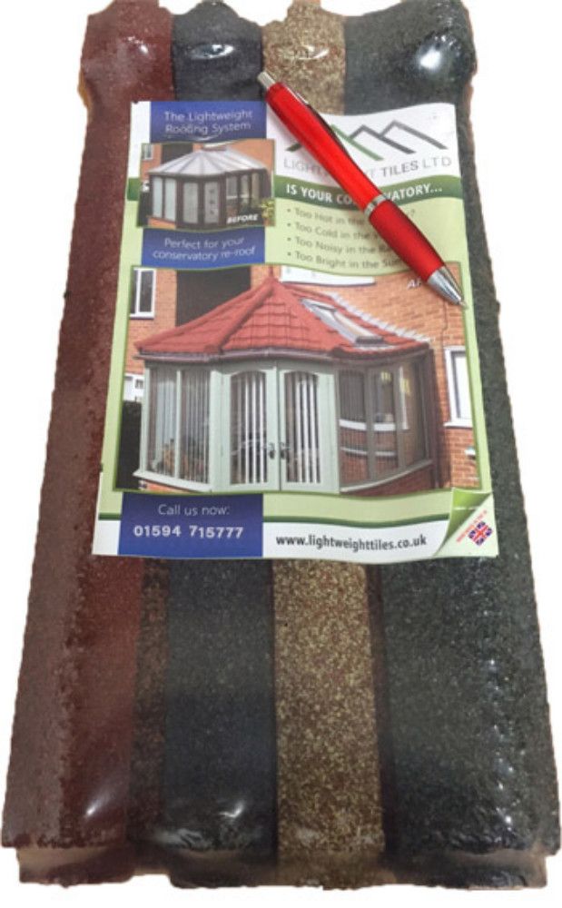 Lightweight Tiles - Roof Tile Sample Pack - Multicolour Lightweight Tiles - Roof Tile Sample Pack - Multicolour