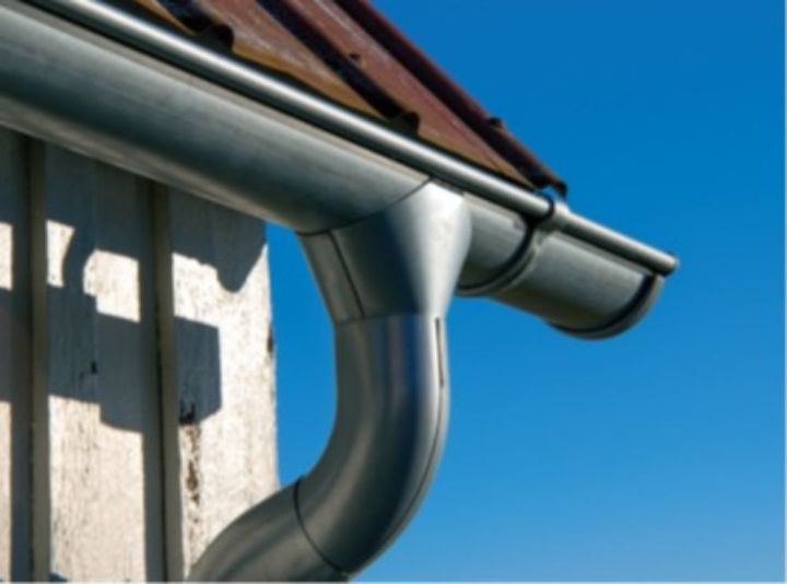 Lindab Steel Guttering - Gutter Outlet - Magestic Galvanised Lindab Steel Guttering - Gutter Outlet - Magestic Galvanised