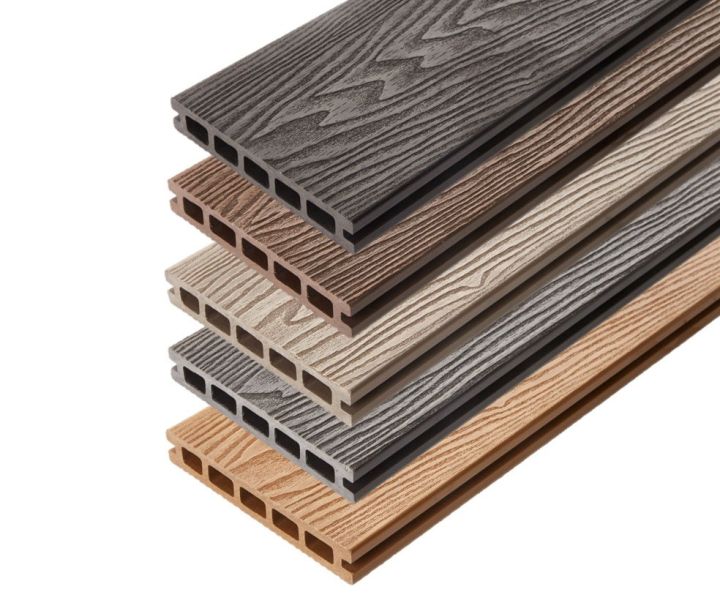 Triton - Dual-sided Hollow Composite Decking Board - 148mm x 25mm Triton - Dual-sided Hollow Composite Decking Board - 148mm x 25mm
