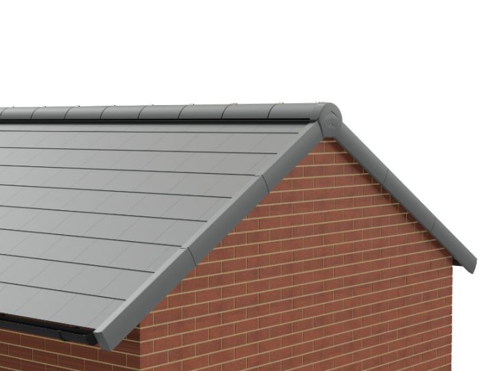 Manthorpe SmartVerge PP Angled Ridge End Cap - 271 x 228 x 76mm (Pack of 2)
