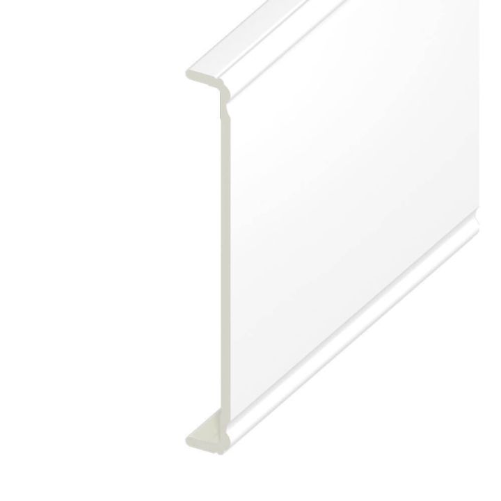 Box-end UPVC Capping Board - Ogee 404mm x 9mm - White (1.25m) Box-end UPVC Capping Board - Ogee 404mm x 9mm - White (1.25m)