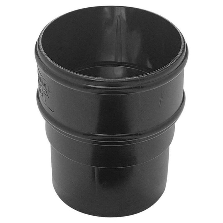 UPVC Half Round Guttering - Downpipe Socket - 68mm UPVC Half Round Guttering - Downpipe Socket - 68mm