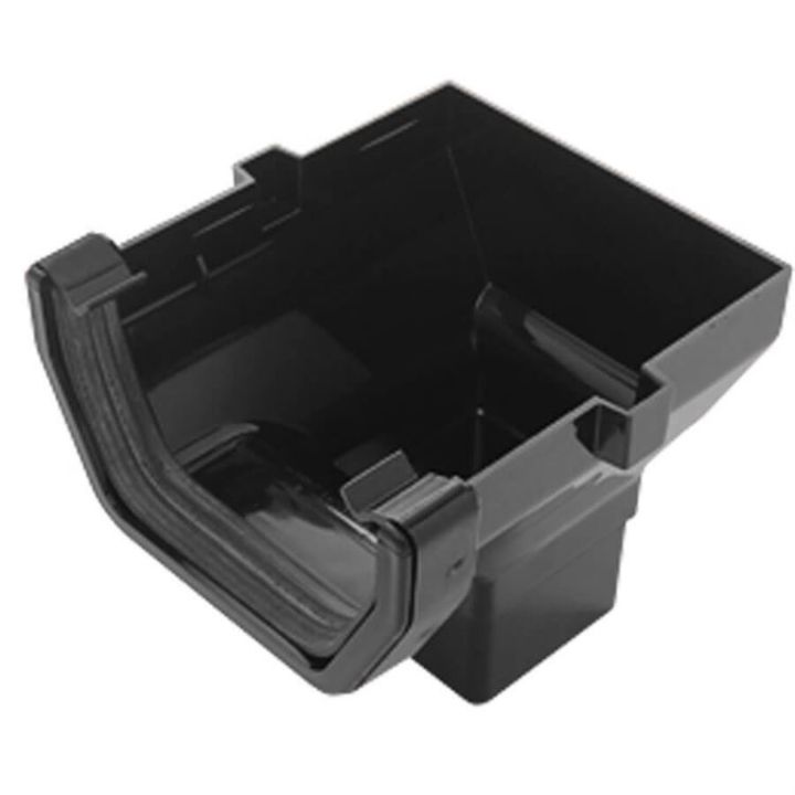 UPVC Squareline Guttering - Stop End Outlet - 114mm x 59mm UPVC Squareline Guttering - Stop End Outlet - 114mm x 59mm
