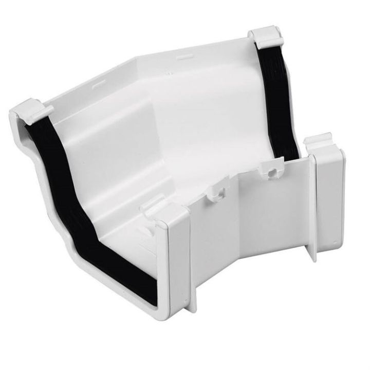 UPVC Universal Plus Squareline Guttering - External Angle - 128mm x 88mm