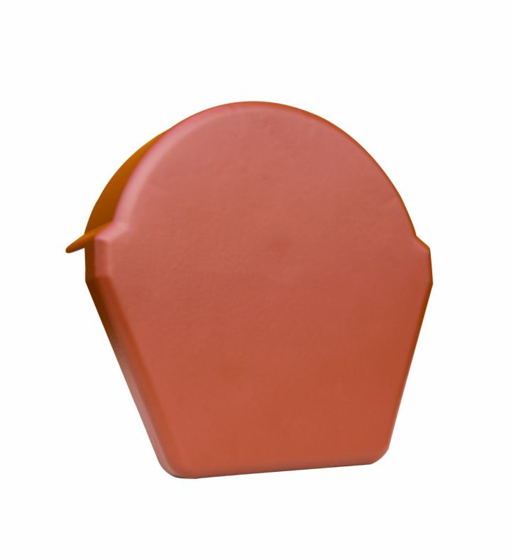 Lightweight Tiles - Smooth Budget Ridge End Cap - Red Lightweight Tiles - Smooth Budget Ridge End Cap - Red