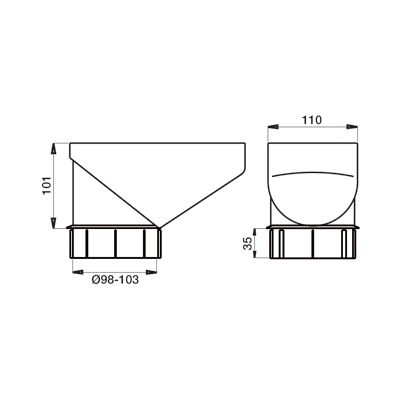 Lindab Guttering - Drain Trap (HD Polythene) RT Lindab Guttering - Drain Trap (HD Polythene) RT