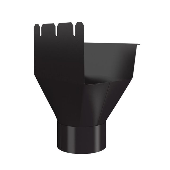 Lindab Steel Guttering - 140mm Rectangular Gutter Outlet Lindab Steel Guttering - 140mm Rectangular Gutter Outlet