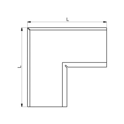 Lindab Steel Guttering - Internal Welded Gutter Angle Lindab Steel Guttering - Internal Welded Gutter Angle