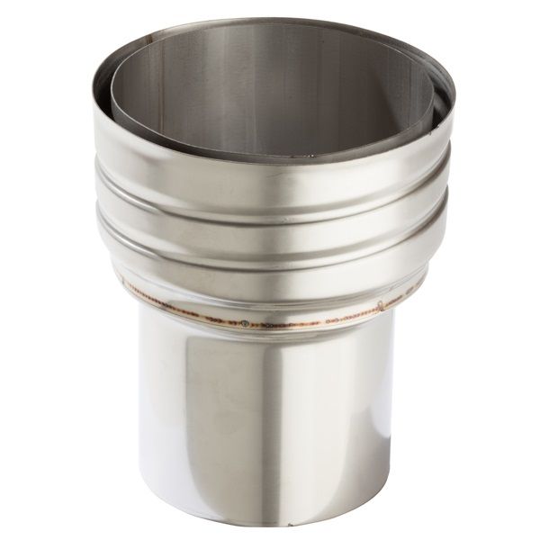 Flexiwall Flue Liner to Stove Pipe Adaptor - 316 Grade Stainless Steel - 100mm to 150mm Flexiwall Flue Liner to Stove Pipe Adaptor - 316 Grade Stainless Steel - 100mm to 150mm