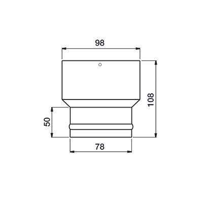 Lindab Guttering - Hose Connector SLAS 87mm Lindab Guttering - Hose Connector SLAS 87mm