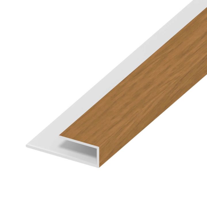 Soffit Board Wall Clip - 25mm - Irish Oak (5m) Soffit Board Wall Clip - 25mm - Irish Oak (5m)