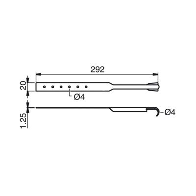 Lindab Steel Guttering - Stay Strap Lindab Steel Guttering - Stay Strap