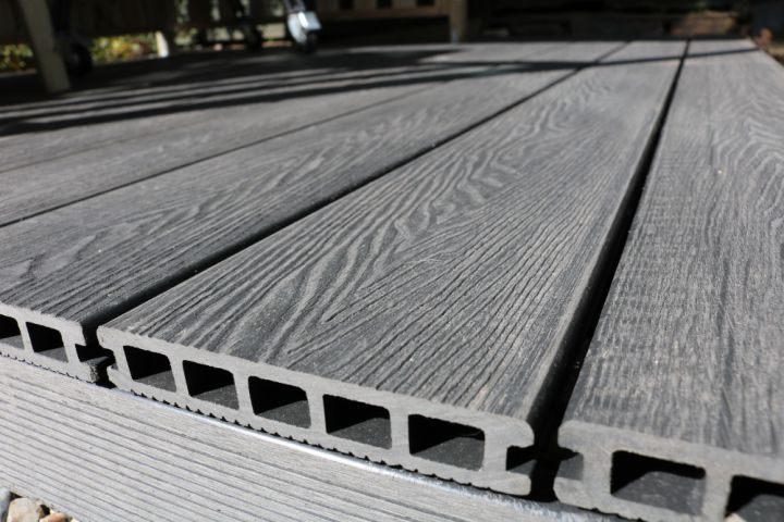 Triton - Dual-sided Hollow Composite Decking Board - 148mm x 25mm Triton - Dual-sided Hollow Composite Decking Board - 148mm x 25mm