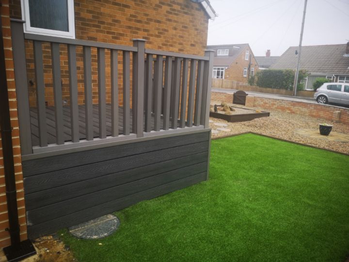 Triton - Dual-sided Hollow Composite Decking Board - 148mm x 25mm Triton - Dual-sided Hollow Composite Decking Board - 148mm x 25mm