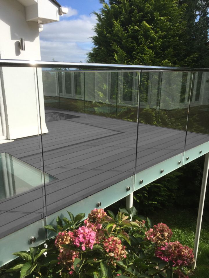 Triton - Dual-sided Hollow Composite Decking Board - 148mm x 25mm Triton - Dual-sided Hollow Composite Decking Board - 148mm x 25mm