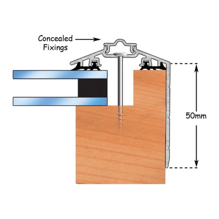 Storm Capex 50 Gable End Finishing Profile Glazing Bar Storm Capex 50 Gable End Finishing Profile Glazing Bar
