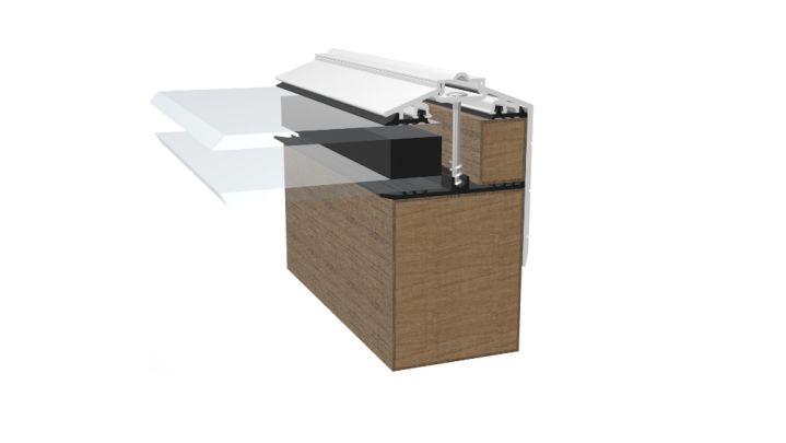 Storm Capex 50 Gable End Finishing Profile Glazing Bar Storm Capex 50 Gable End Finishing Profile Glazing Bar
