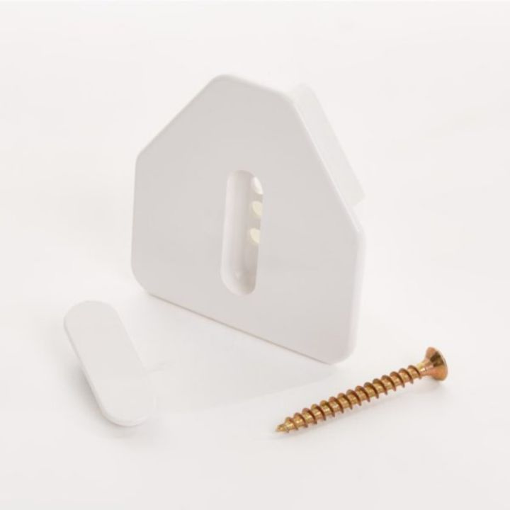 Poly X Economy Glazing Bar End Cap - White