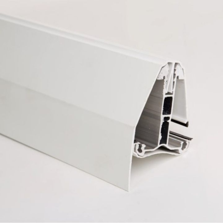 Poly X Economy Self Supporting Glazing Bar Edge Trim - White Poly X Economy Self Supporting Glazing Bar Edge Trim - White