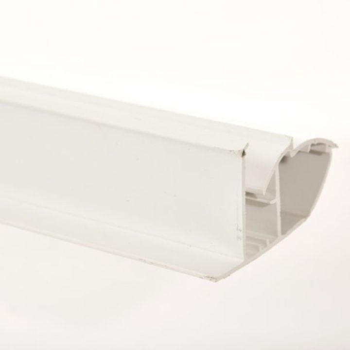 Poly X PVC Roof Glazing End Bar Adapter - White Poly X PVC Roof Glazing End Bar Adapter - White