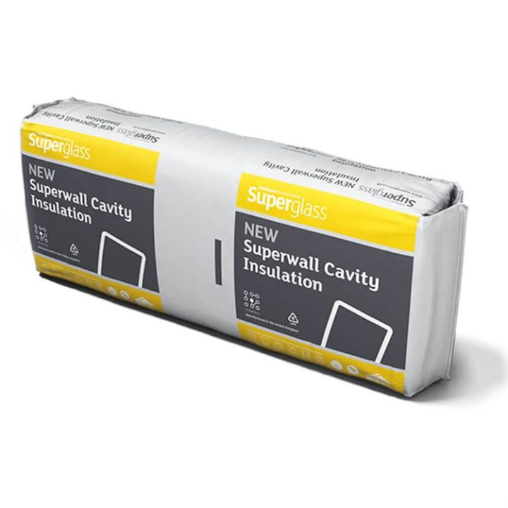 Superglass Superwall 32 - Glass Mineral Wool Cavity Wall Batt Superglass Superwall 32 - Glass Mineral Wool Cavity Wall Batt