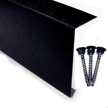 Sure Edge - 2m Metal Edge Trim - Black Plastisol Sure Edge - 2m Metal Edge Trim - Black Plastisol
