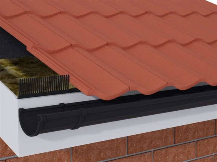 Timloc Eaves Comb Filler for Profiled Tiles - 1000mm - Black (Pack of 50)