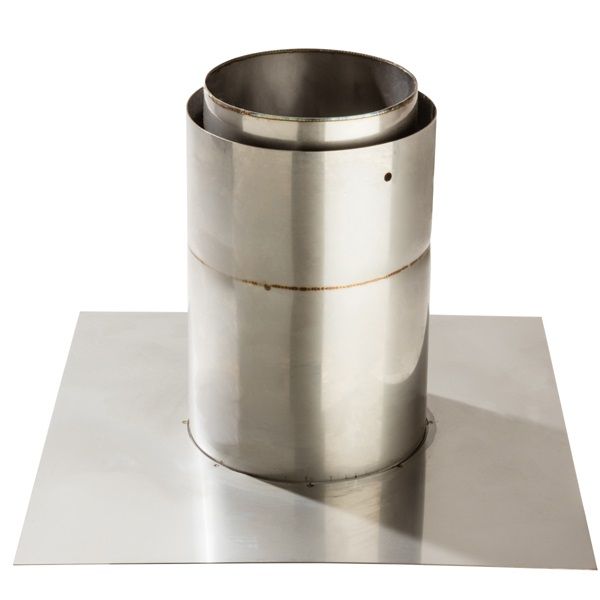 Flexiwall Vitreous Enamel/Stainless Steel Single Skin to Flue Liner Adapter - 125mm to 150mm Flexiwall Vitreous Enamel/Stainless Steel Single Skin to Flue Liner Adapter - 125mm to 150mm
