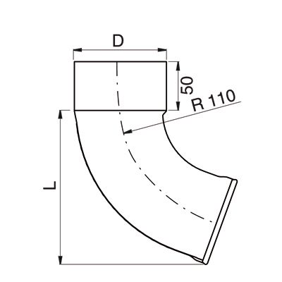 Lindab Steel Guttering - Drain Shoe Pipe Lindab Steel Guttering - Drain Shoe Pipe