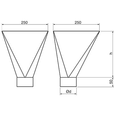 Lindab Steel Guttering - Large Water Hopper Lindab Steel Guttering - Large Water Hopper