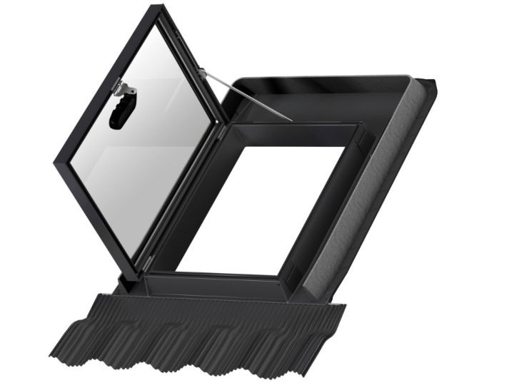 VELUX GVK 0000Z Double-Glazed Manual Side Hung Cold Room Roof Window - 46x61cm - Black Polyurethane/Aluminium VELUX GVK 0000Z Double-Glazed Manual Side Hung Cold Room Roof Window - 46x61cm - Black Polyurethane/Aluminium