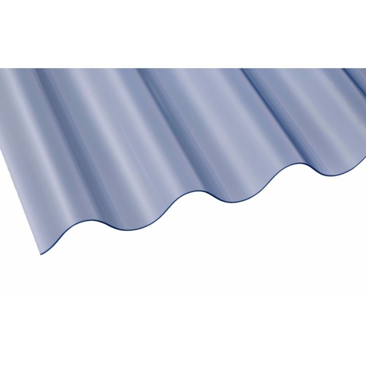 Vistalux 1.3mm PVC Corrugated Sheet - ASB 3in BS Superweight - Clear