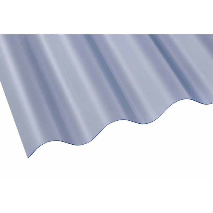 Vistalux 0.8mm PVC Corrugated Sheet - ASB 3in Lightweight - Clear