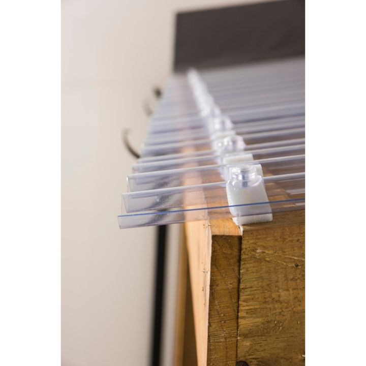 Vistalux 0.8mm PVC Corrugated Sheet - ASB 3in Lightweight - Clear