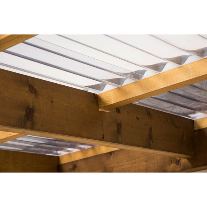 Vistalux 0.8mm PVC Corrugated Sheet - ASB 3in Lightweight - Clear