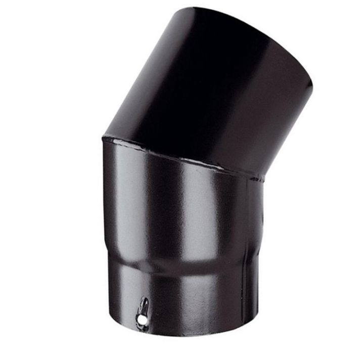 Vitreous Enamel Stove Pipe 45 Degree Bend - 125mm to 150mm Vitreous Enamel Stove Pipe 45 Degree Bend - 125mm to 150mm
