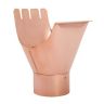 Lindab Guttering - Gutter Outlet with Clip OK - Natural Copper