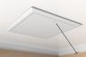 Timloc Plastic Hinged Loft Access Door - 562 x 662mm - White