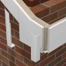 Installation of the corner trim in fascia
