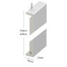 Double UPVC plain fascia board sizes