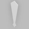 Fascia Board - Roofline Finial - 350mm - White