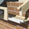 Manthorpe 25mm Continuous Soffit Vent - 28mm x 80mm x 2440mm (Pack of 10)