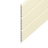 Hollow UPVC Soffit Board - 300mm x 9mm - Cream (5m)